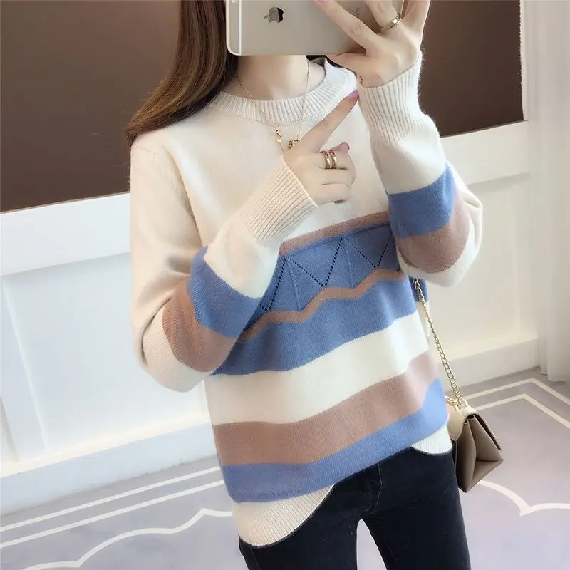 Pullovers Women Sweater Casual Semi-high-neck Base Shirt Autumn Winter Knitted Top Lace-trimmed Sweater Women's Clothing M209
Pullovers Women Sweater Casual Semi-high-neck Base Shirt Autumn Winter Knitted Top Lace-trimmed Sweater Women's Clothing M209