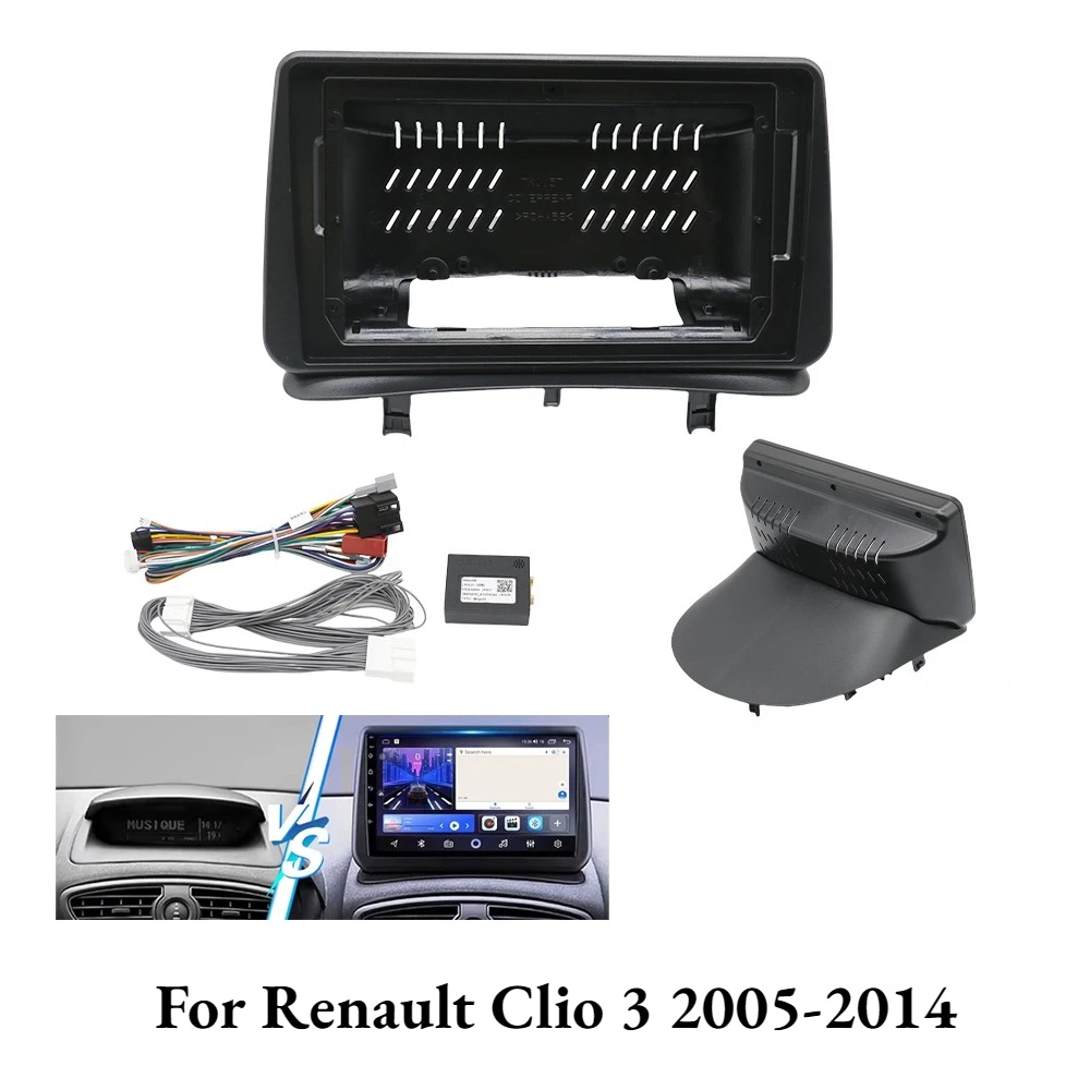 9-дюймовая автомобильная рамка Android с коробкой Canbus для Renault Clio 3 2005-2014 гг. | Панель установки приборной панели аудио | Монтажный комплект
9-дюймовая автомобильная рамка Android с коробкой Canbus для Renault Clio 3 2005-2014 гг. | Панель установки приборной панели аудио | Монтажный комплект