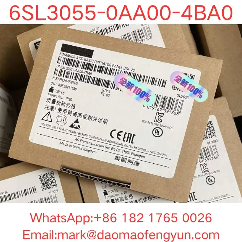 6SL3055-0AA00-4BA0 Brand New SINAMICS S120 BASIC OPERATOR PANEL BOP20
6SL3055-0AA00-4BA0 Brand New SINAMICS S120 BASIC OPERATOR PANEL BOP20