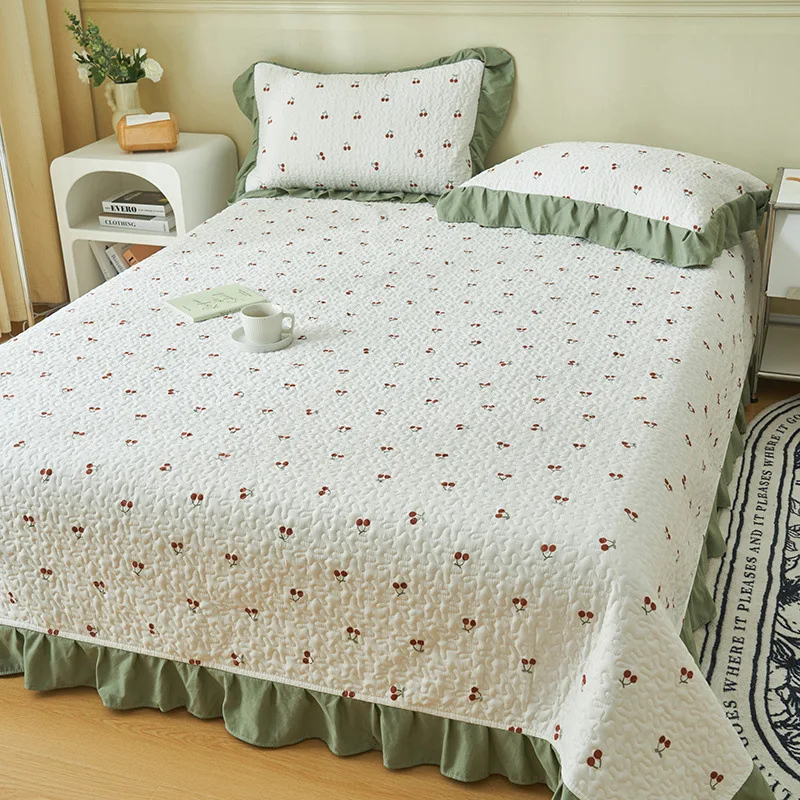 Home Textiles Bed Sheet Pillowcase Suit Idyllic Garden Style Cute Bed Cover Blanket with Lace King Size Bedspread Flat Sheet
Home Textiles Bed Sheet Pillowcase Suit Idyllic Garden Style Cute Bed Cover Blanket with Lace King Size Bedspread Flat Sheet