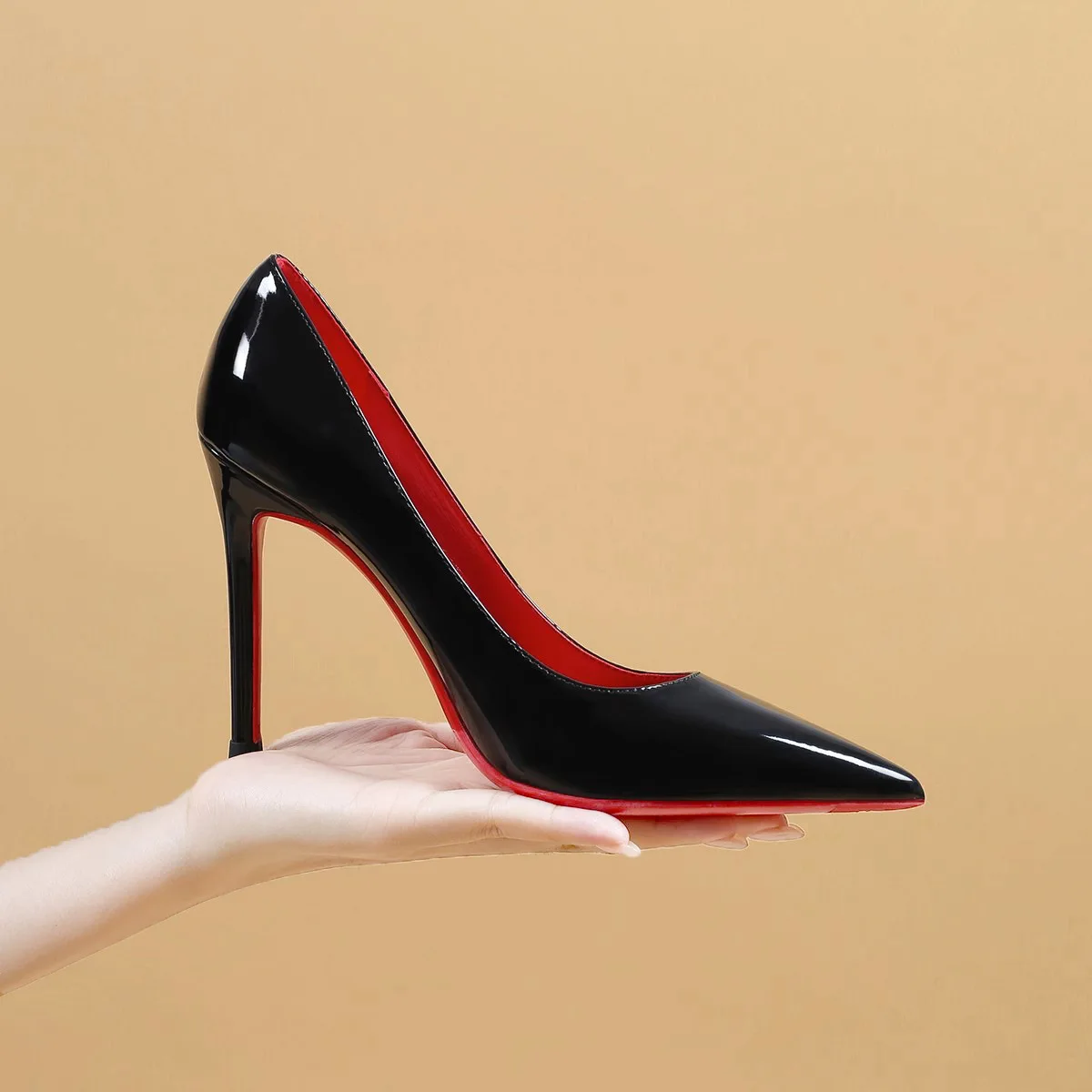 Ladies Fashion designer party Shoes red sole high heels women's thin heels sexy patent leather pure desire wind shoes
Ladies Fashion designer party Shoes red sole high heels women's thin heels sexy patent leather pure desire wind shoes