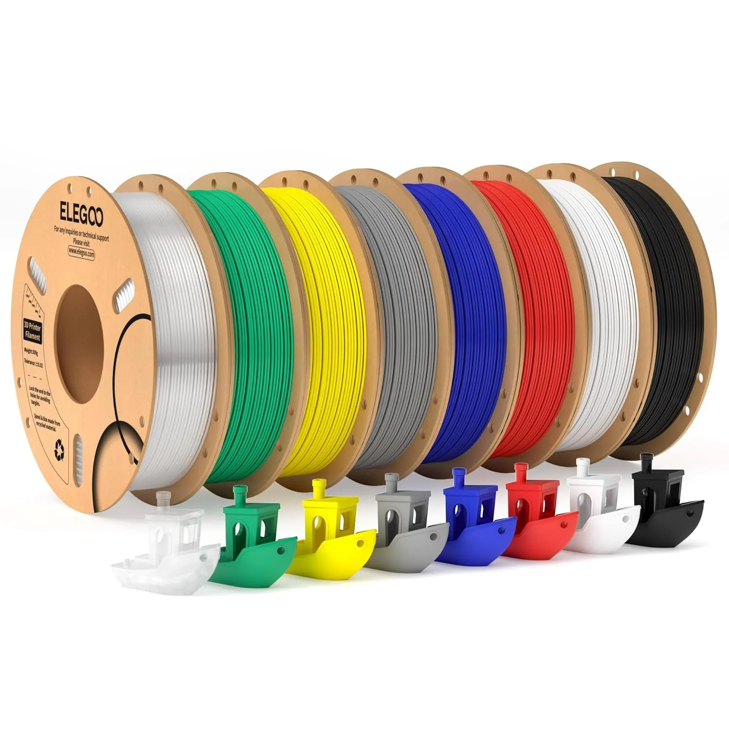 ELEGOO Wholesale Good Toughness and High Hardness 1.75mm 1kg/spool PLA 3D Printer Filament
ELEGOO Wholesale Good Toughness and High Hardness 1.75mm 1kg/spool PLA 3D Printer Filament