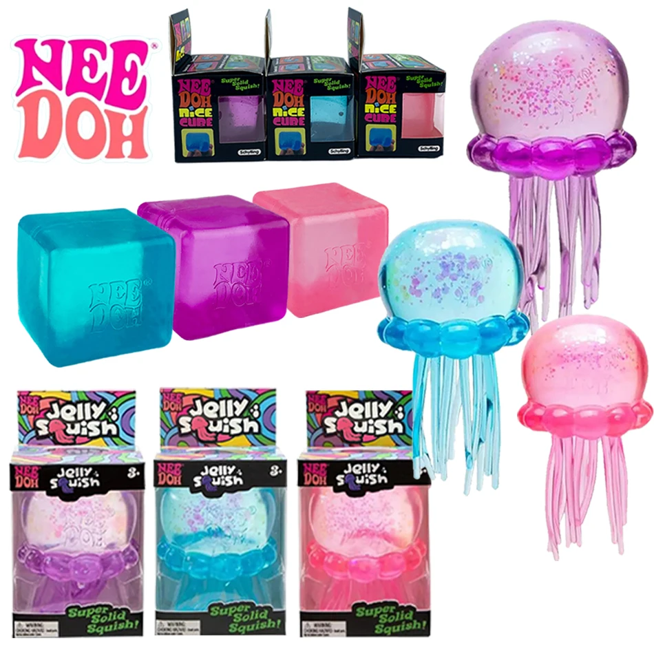 NeeDoh Trending Jellyfish & Cube Squish Toy, Sensory NeeDoh for Kids & Adults, Soft Jelly Squeeze Stress Relief Fidget Toy
NeeDoh Trending Jellyfish & Cube Squish Toy, Sensory NeeDoh for Kids & Adults, Soft Jelly Squeeze Stress Relief Fidget Toy