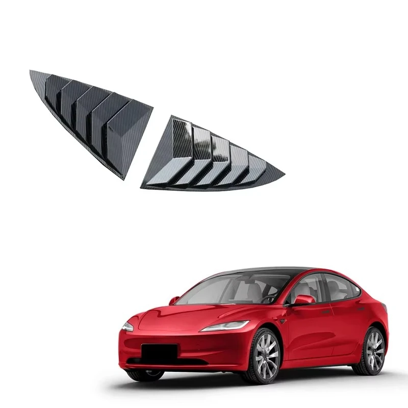 Easy-to-Install ABS Carbon Fiber Looking Louver Trim Rear Triangle Window for Teslas New Model 3 Exterior Accessories
Easy-to-Install ABS Carbon Fiber Looking Louver Trim Rear Triangle Window for Teslas New Model 3 Exterior Accessories