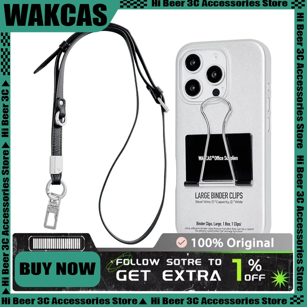 Original WAKCAS Mobile Phone Case Durable Leather All-inclusive Folder Dovetail Clip For IPhone 15 16 Pro Max Protective Case
Original WAKCAS Mobile Phone Case Durable Leather All-inclusive Folder Dovetail Clip For IPhone 15 16 Pro Max Protective Case