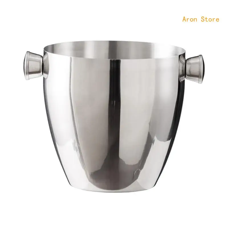 StainIess Steel Ice Bucket Ice Tub Suitable for Party and Outdoor Gatherings H3CF
StainIess Steel Ice Bucket Ice Tub Suitable for Party and Outdoor Gatherings H3CF
