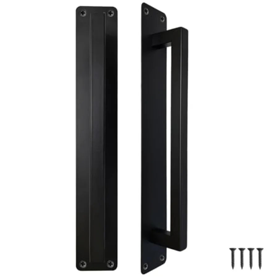 10" Long Slidg Door Handle, Barn Door Handles Black, High Quality Square Pull for Pocket Door, Closet, Garage, Shed, Gate, Mode
10" Long Slidg Door Handle, Barn Door Handles Black, High Quality Square Pull for Pocket Door, Closet, Garage, Shed, Gate, Mode