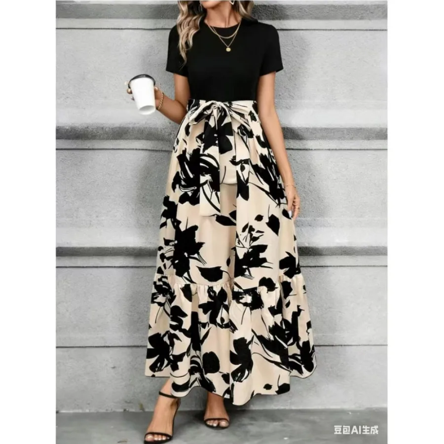 【New style】Spot TK spring and summer new fashionable high-end temperament printed dress
【New style】Spot TK spring and summer new fashionable high-end temperament printed dress