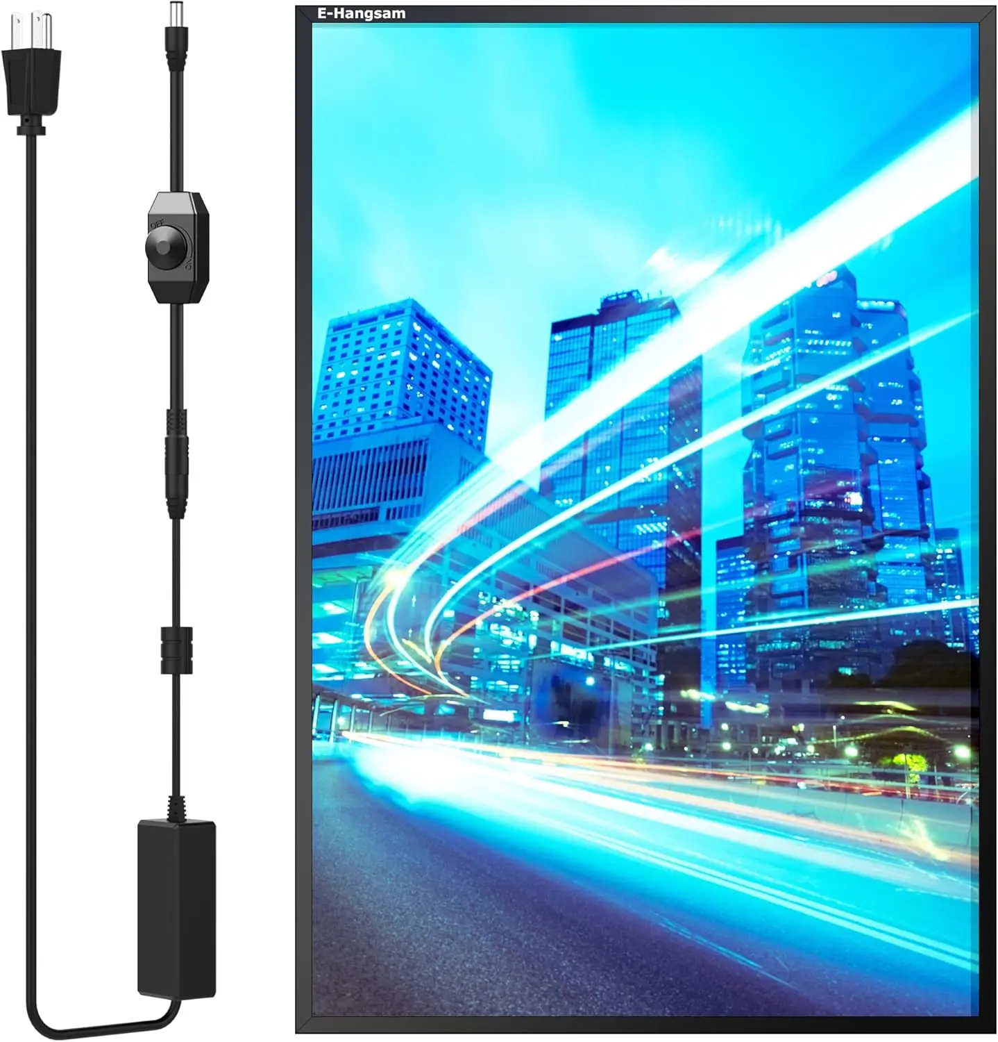E-Hangsam 24x36 Inch LED Poster Frame With Dimmer On/Off Switch - Sleek Black Snap Open Design, Wall-Mounted Backlit Light Box D
E-Hangsam 24x36 Inch LED Poster Frame With Dimmer On/Off Switch - Sleek Black Snap Open Design, Wall-Mounted Backlit Light Box D