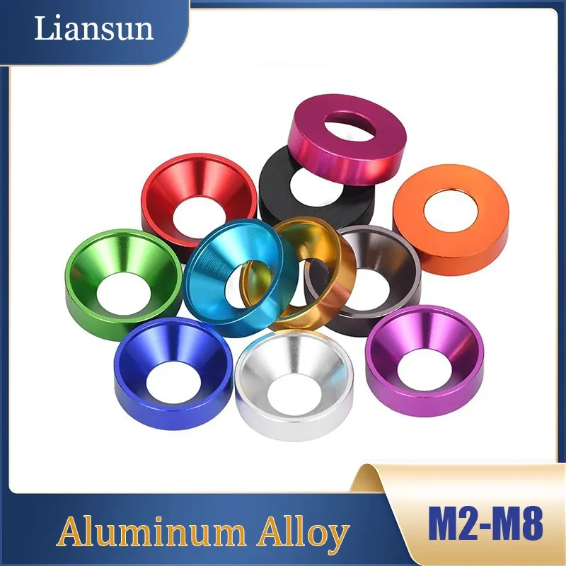 5/10pcs Aluminium Alloy Countersunk Washer M2 M2.5 M3 M4 M5 M6 M8 Anodized Countersunk Head Bolts Washers Gasket Flat Washer
5/10pcs Aluminium Alloy Countersunk Washer M2 M2.5 M3 M4 M5 M6 M8 Anodized Countersunk Head Bolts Washers Gasket Flat Washer