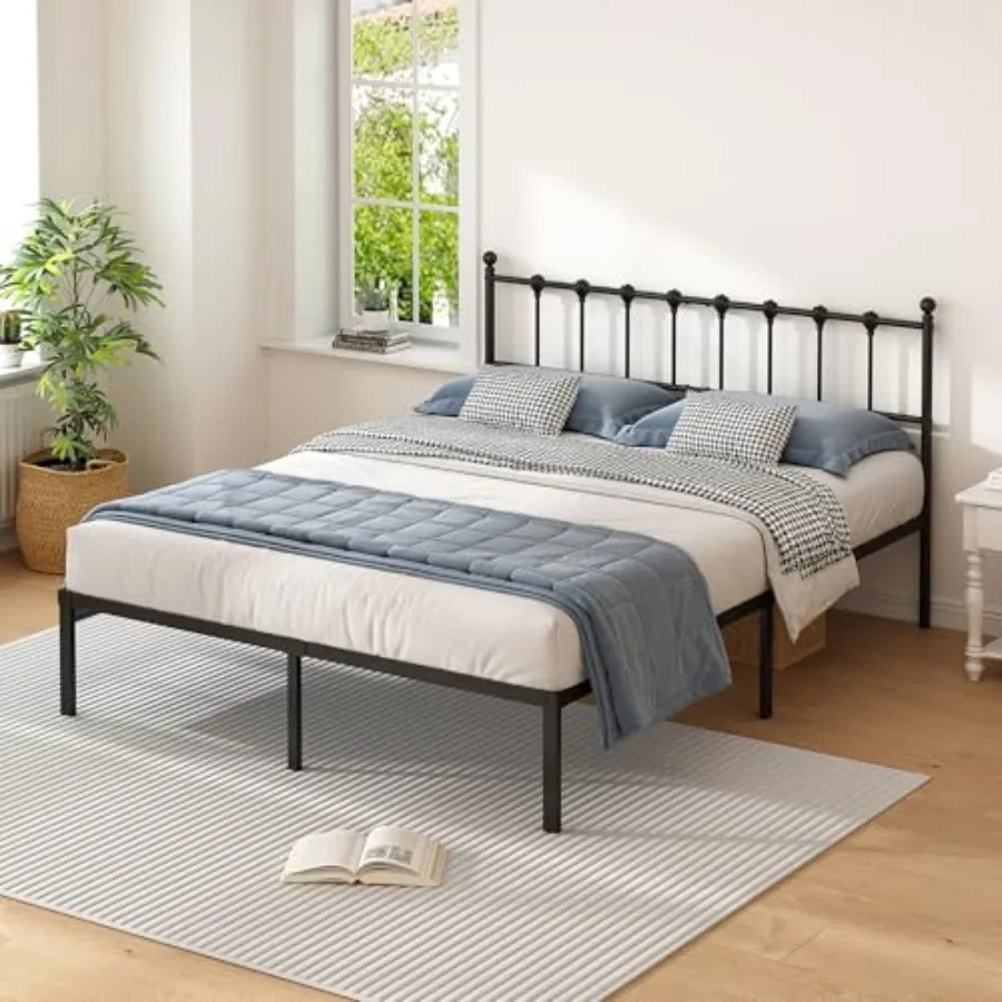 Size Bed Frame with Modern Headboard Metal Platform Bed Base with Strong Support No Box Spring Needed Easy Assembly Noise Free
Size Bed Frame with Modern Headboard Metal Platform Bed Base with Strong Support No Box Spring Needed Easy Assembly Noise Free
