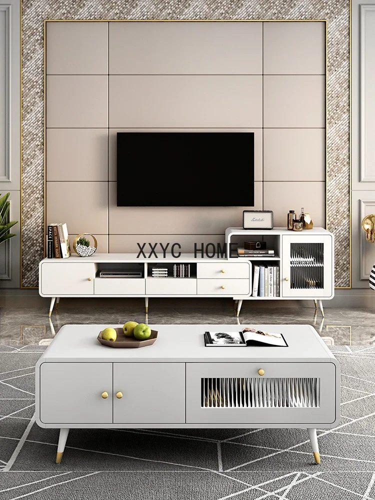 TV Cabinet and Tea Table Combination Modern Minimalist Living Room Side Cabinet TV Stand Retractable Floor Cabinet
TV Cabinet and Tea Table Combination Modern Minimalist Living Room Side Cabinet TV Stand Retractable Floor Cabinet