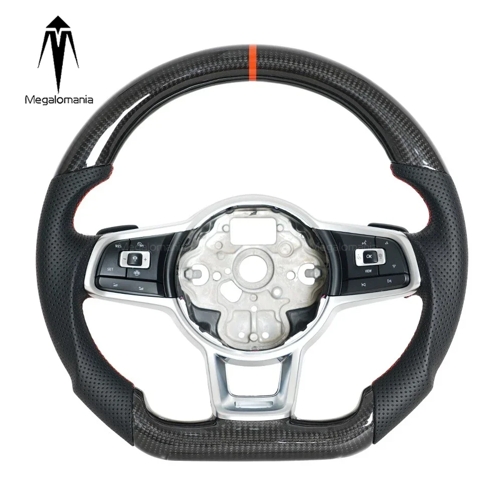 Real Carbon Fiber Perforated Leather Steering Wheel For VW Golf MK 7 7.5 GTI GTD GTE GLE GLI Polo R RLine Sport Racing Wheel
Real Carbon Fiber Perforated Leather Steering Wheel For VW Golf MK 7 7.5 GTI GTD GTE GLE GLI Polo R RLine Sport Racing Wheel