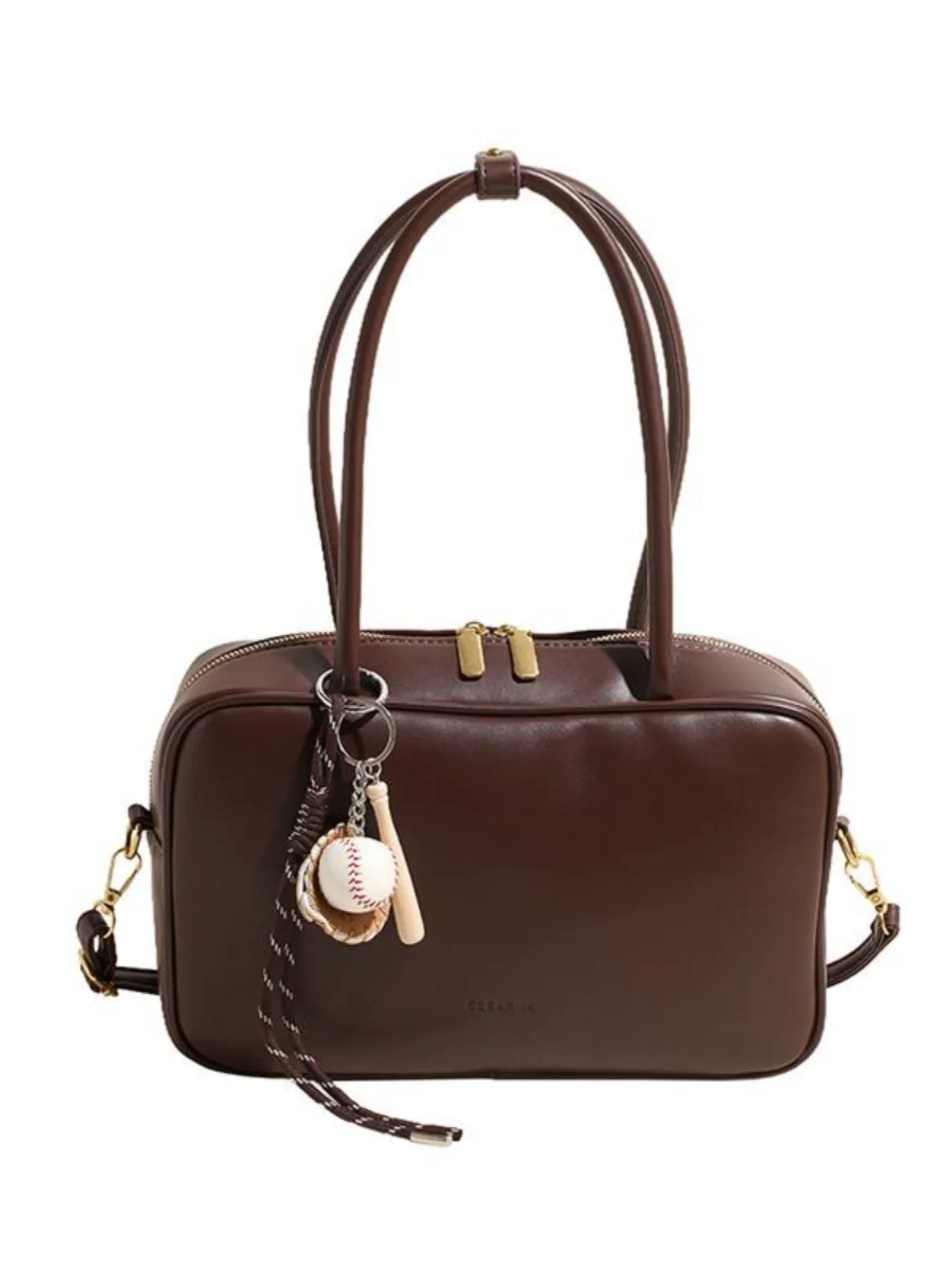 Luxury Brand Boston Bag Brown Retro Leather Large Capacity Bowling Bag For Women Commuting Totes Versatile Shoulder Square Box
Luxury Brand Boston Bag Brown Retro Leather Large Capacity Bowling Bag For Women Commuting Totes Versatile Shoulder Square Box