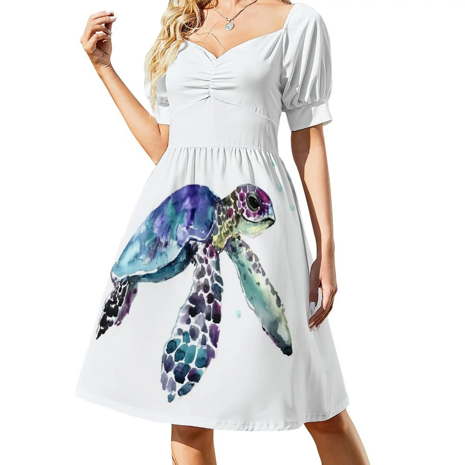 Sea Turtle Short-Sleeved Dress evening dress women summer women's dress 2025
Sea Turtle Short-Sleeved Dress evening dress women summer women's dress 2025
