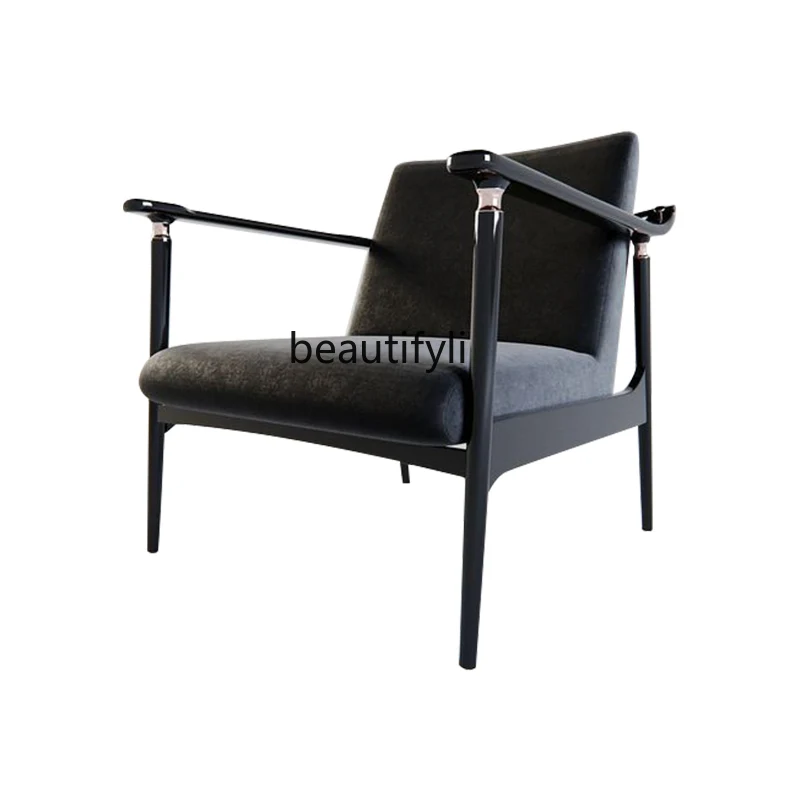 Model Room Simple Wooden Lounge Chair Fabric Single Sofa Hotel Sales Department Negotiation round-Backed Armchair
Model Room Simple Wooden Lounge Chair Fabric Single Sofa Hotel Sales Department Negotiation round-Backed Armchair