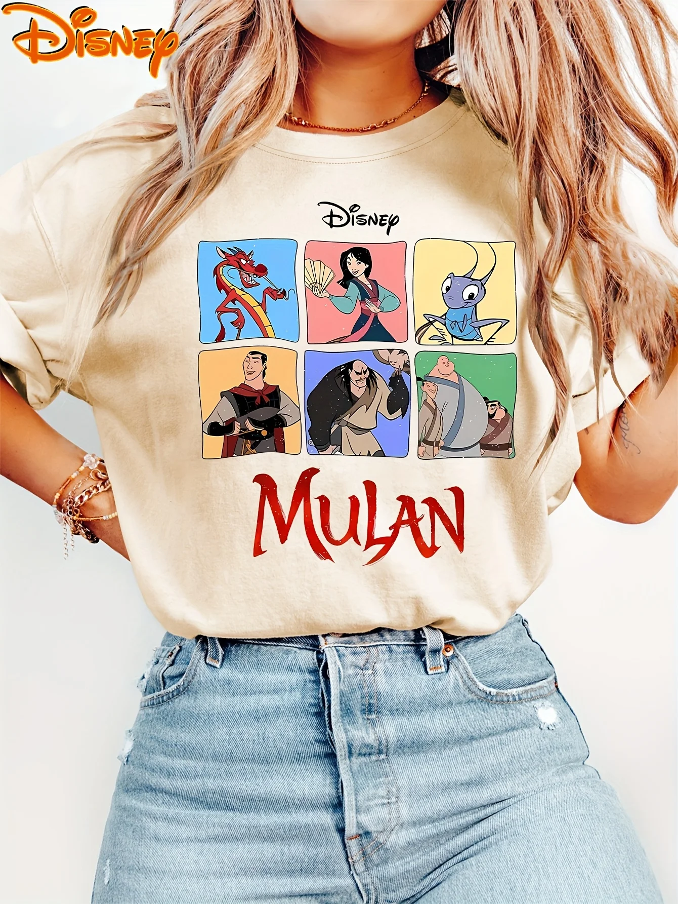 Футболка Disney Mulan and Mushu Cricket, винтажная женская и мужская хлопковая футболка унисекс с короткими рукавами, повседневная уличная одежда для пар, топ
Футболка Disney Mulan and Mushu Cricket, винтажная женская и мужская хлопковая футболка унисекс с короткими рукавами, повседневная уличная одежда для пар, топ