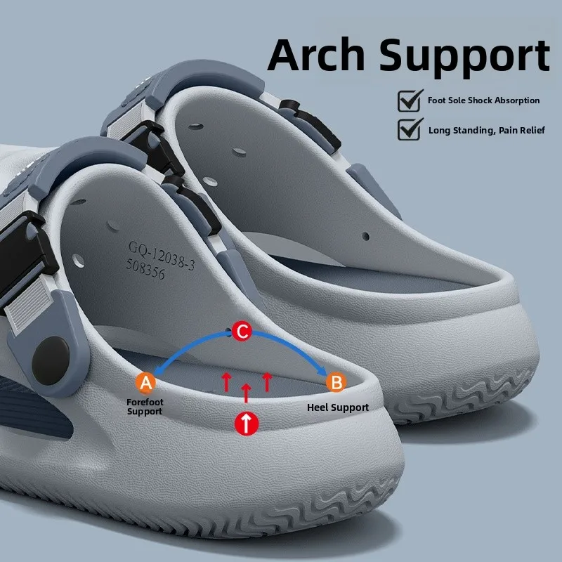 Men's Arch Support Thick Bottom Anti-slip Odor Control Outdoor Wear Hole Hole Slippers Summer New Style Slip-On Sandals
Men's Arch Support Thick Bottom Anti-slip Odor Control Outdoor Wear Hole Hole Slippers Summer New Style Slip-On Sandals