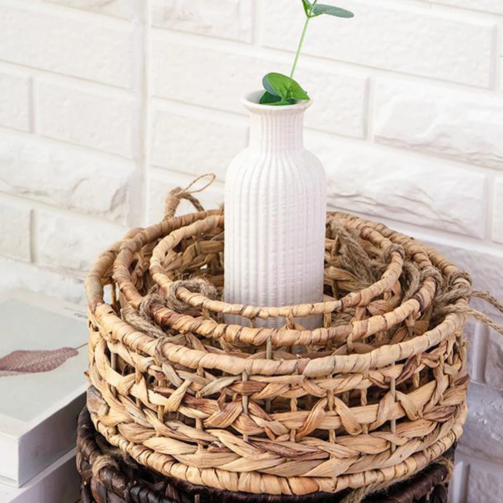 1 set Rattan Woven Basket Durable Simple Design Decor Hanging Wall Mount Space Saving Brown Flowerpot Storage
1 set Rattan Woven Basket Durable Simple Design Decor Hanging Wall Mount Space Saving Brown Flowerpot Storage