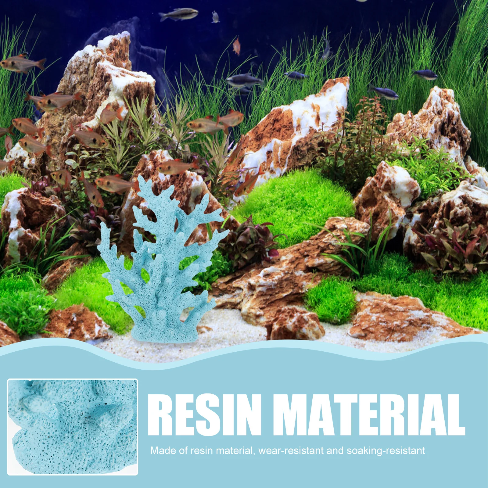 Aquarium Blue Coral Decoration Resin Fish Tank Ornament Realistic Lightweight Easy Storage Good Workmanship Coral Aquarium
Aquarium Blue Coral Decoration Resin Fish Tank Ornament Realistic Lightweight Easy Storage Good Workmanship Coral Aquarium