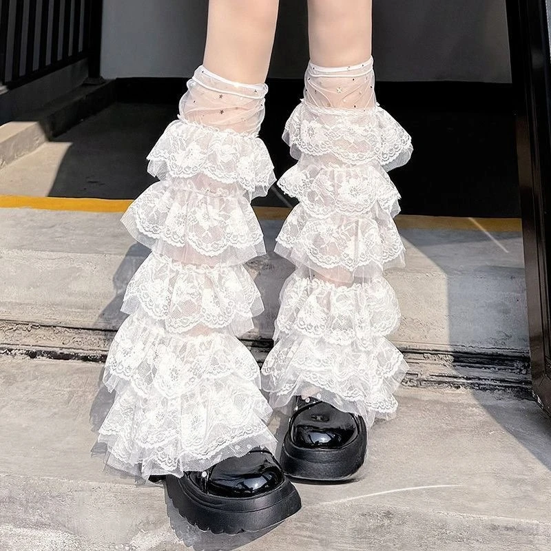 White Lolita Hottie Calf Multi Layer Ruffle Slouch Socks Subculture JK Lace Trumpet Sunscreen Stack Socks Y2k Accessories Summer
White Lolita Hottie Calf Multi Layer Ruffle Slouch Socks Subculture JK Lace Trumpet Sunscreen Stack Socks Y2k Accessories Summer