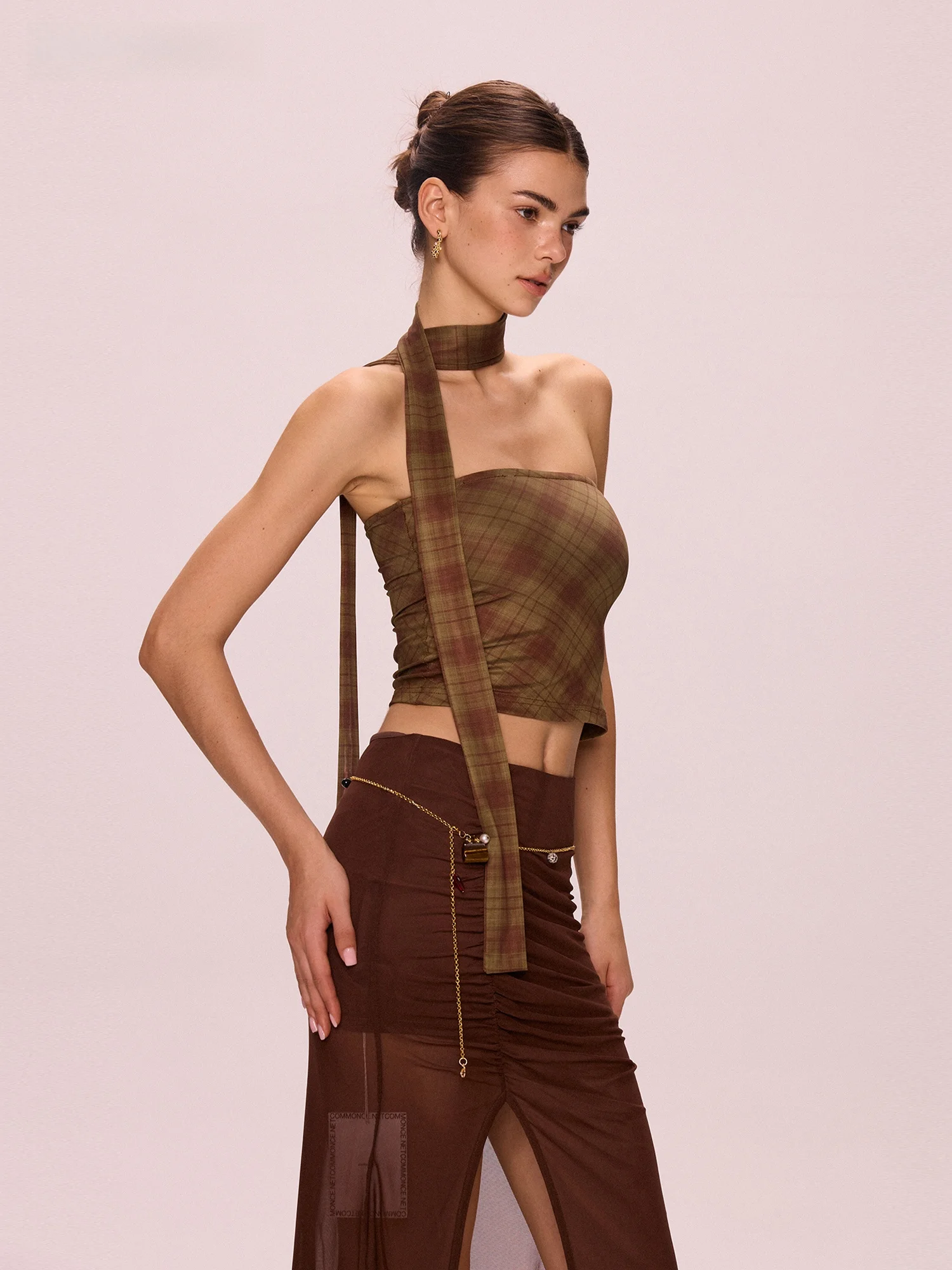 MOKACAKE Green Plaid Sash Short Strapless Design Sexy Sleeveless Women's Top Summer New Casual Style Breathable Polyester
MOKACAKE Green Plaid Sash Short Strapless Design Sexy Sleeveless Women's Top Summer New Casual Style Breathable Polyester