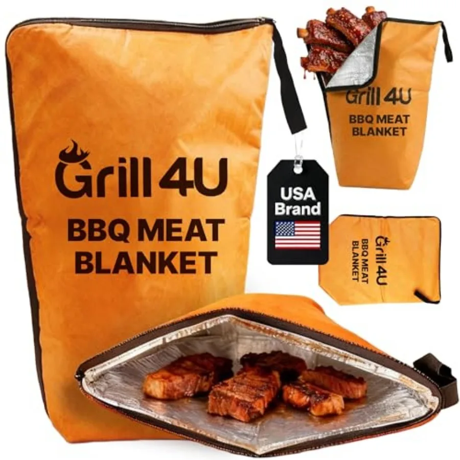 Large Insulated BBQ Blanket for Resting Meat 21.4" Heat Retention Brisket Resting Bag with Wide Mouth, Portable Meat Warmer for
Large Insulated BBQ Blanket for Resting Meat 21.4" Heat Retention Brisket Resting Bag with Wide Mouth, Portable Meat Warmer for