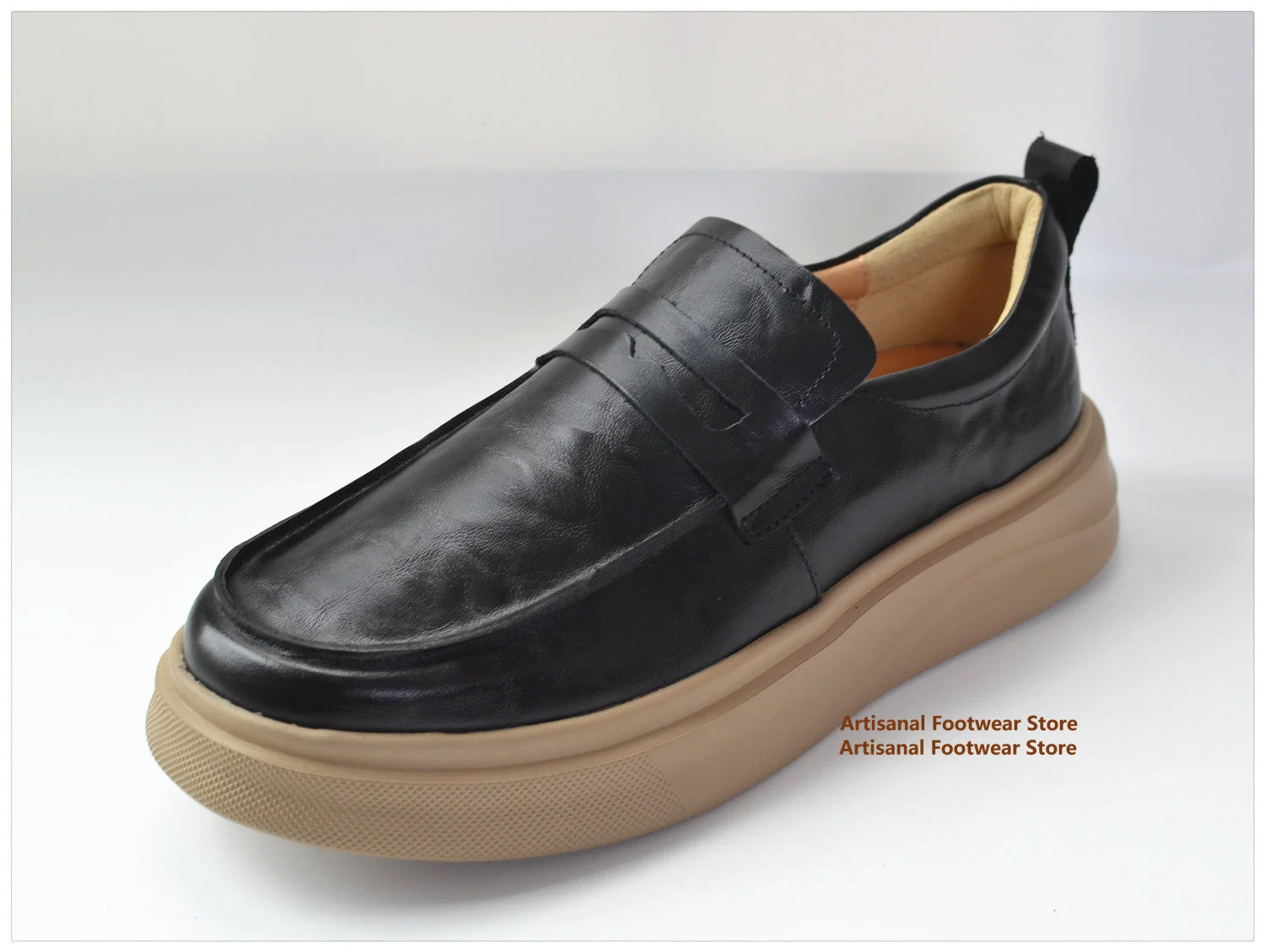 Thick Soled Slip On Loafers Black/dark Brown Leather Casual Shoes Cowhide Slip On Height Increasing British Style Men's Shoes
Thick Soled Slip On Loafers Black/dark Brown Leather Casual Shoes Cowhide Slip On Height Increasing British Style Men's Shoes