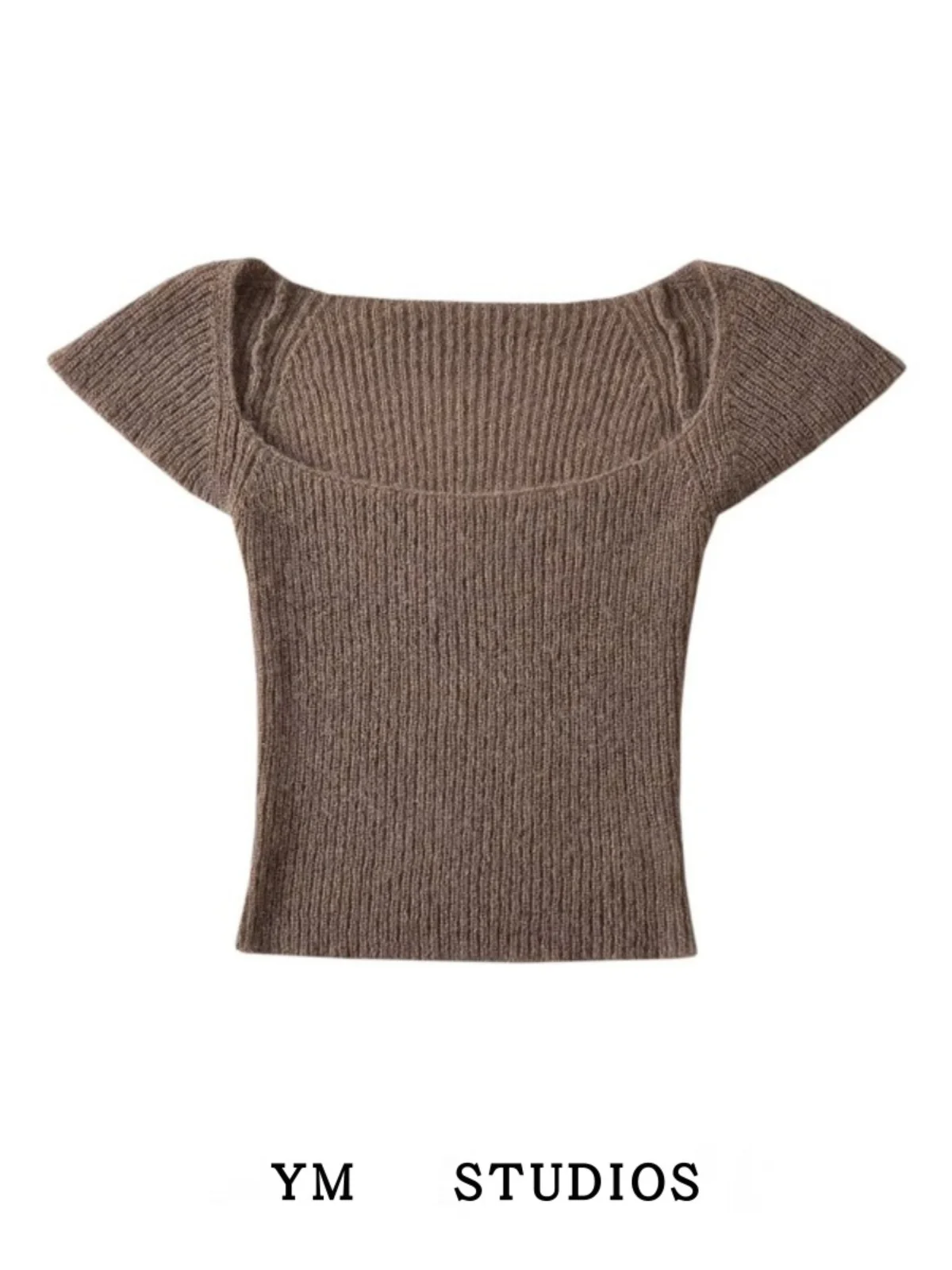 Retro American Knitted Sweater ort Tight Fit Square Collar Women's Faion Street Sle Pure Color Base Layer Top
Retro American Knitted Sweater ort Tight Fit Square Collar Women's Faion Street Sle Pure Color Base Layer Top