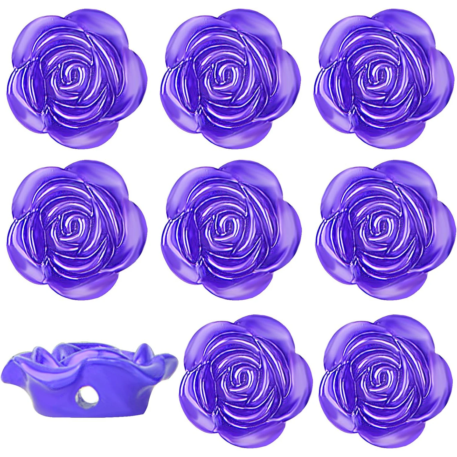 100 шт. фиолетовых бусин-разделителей в форме розы из АБС-пластика, очаровательные бусины в форме цветка розы, рассыпные бусины для рукоделия, украшения для браслетов
100 шт. фиолетовых бусин-разделителей в форме розы из АБС-пластика, очаровательные бусины в форме цветка розы, рассыпные бусины для рукоделия, украшения для браслетов