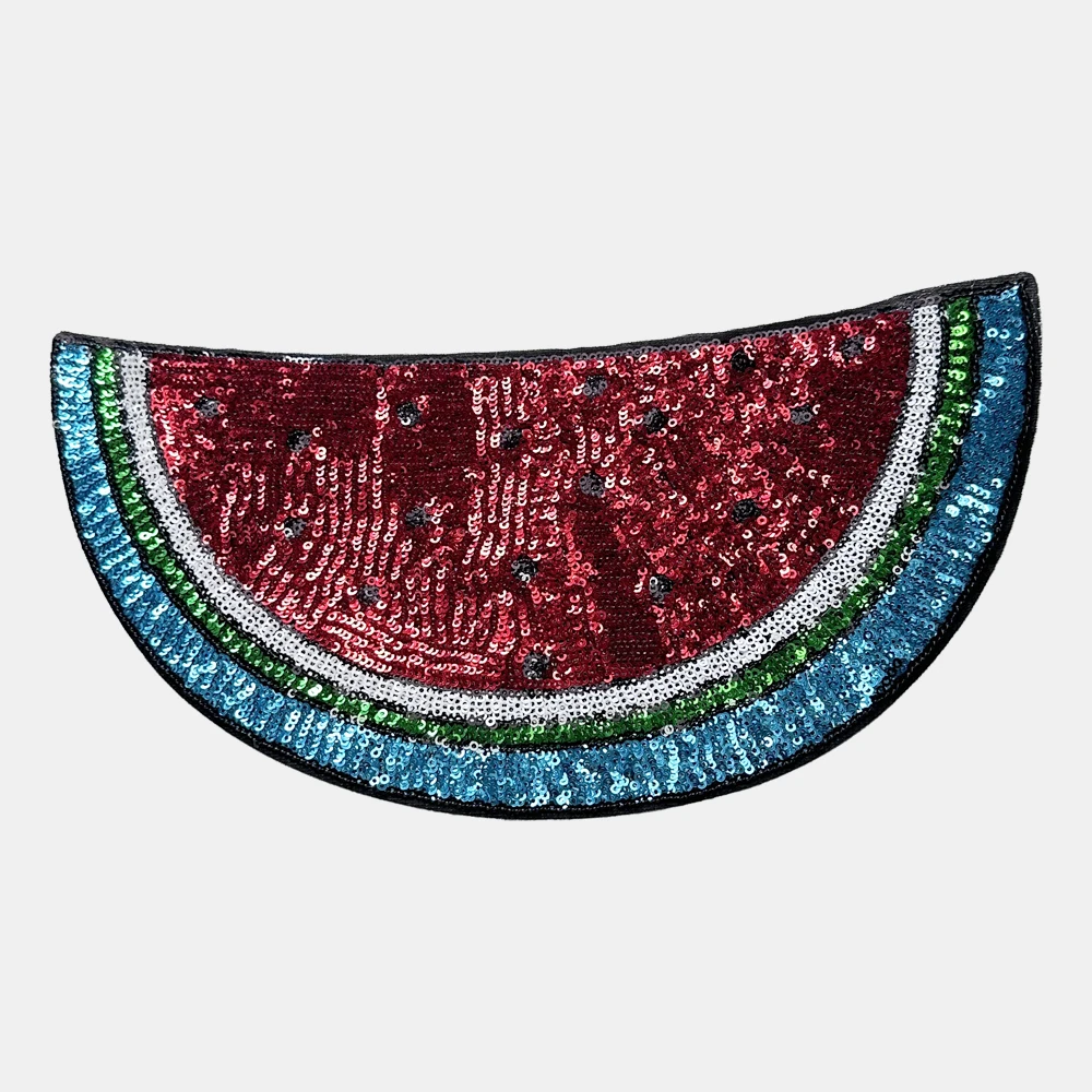 1 Piece 29*14 cm Sequined Watermelon Patch Fashion Shining Iron on Patch for Clothing DIY Decoration Accessories Back Adhesive
1 Piece 29*14 cm Sequined Watermelon Patch Fashion Shining Iron on Patch for Clothing DIY Decoration Accessories Back Adhesive