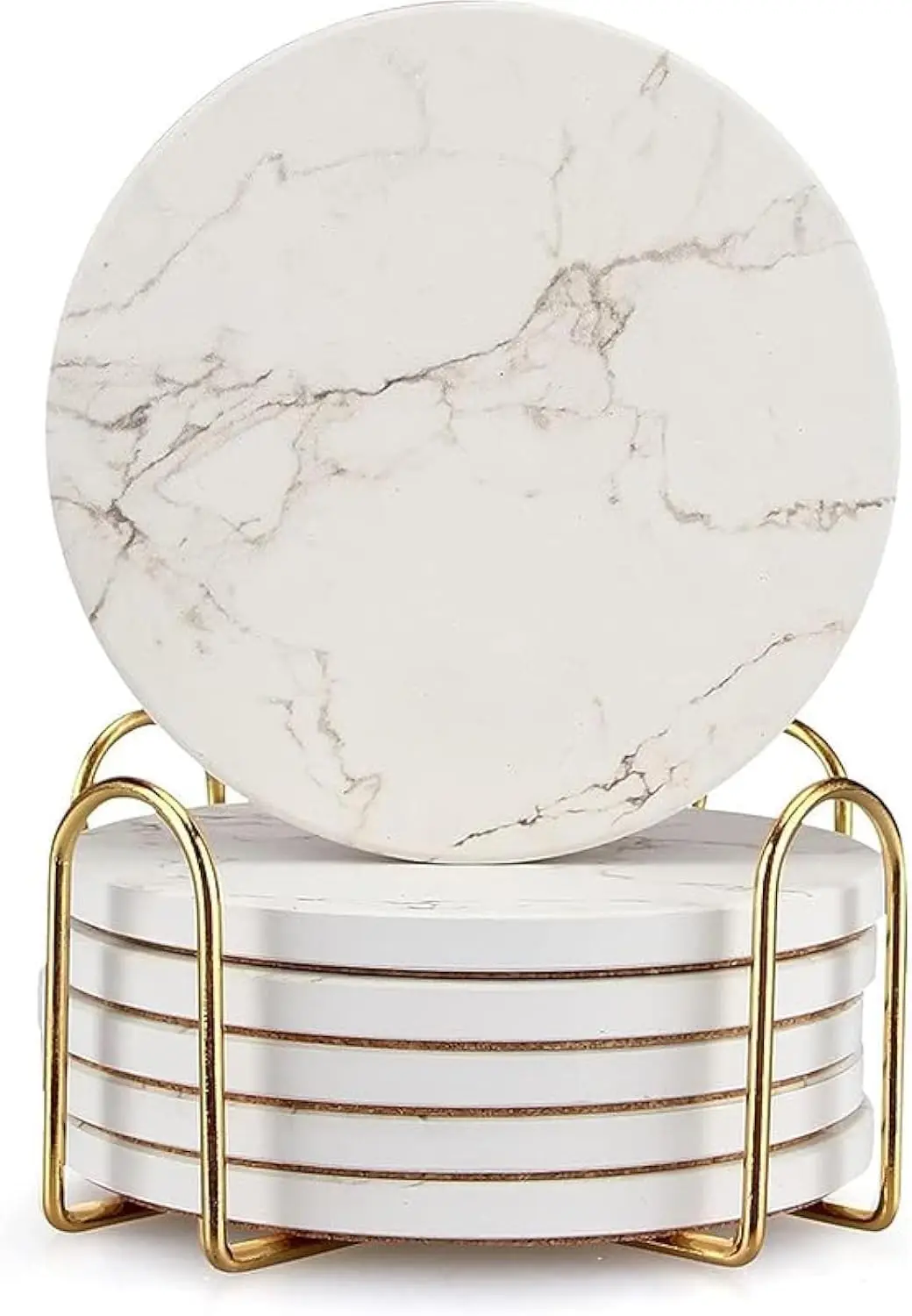6 Pack White Marble Coaster Set with Holder Absorbent Drink Coasters Ceramic Cute Coaster Bar Dining Coffee Table Accessories Decor Gift Funny Cup Stone Modern Costers Cool Desk Beer Cork Coasters
6 Pack White Marble Coaster Set with Holder Absorbent Drink Coasters Ceramic Cute Coaster Bar Dining Coffee Table Accessories Decor Gift Funny Cup Stone Modern Costers Cool Desk Beer Cork Coasters