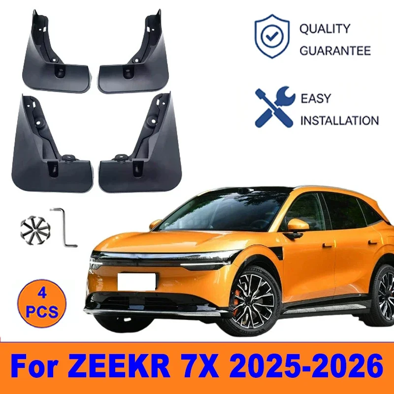 4Pcs Mud Flaps For ZEEKR 7X 2025-2026 - Splash Guards Front & Rear Wheel Fender Mudguards Car Exterior Protection Accessories
4Pcs Mud Flaps For ZEEKR 7X 2025-2026 - Splash Guards Front & Rear Wheel Fender Mudguards Car Exterior Protection Accessories
