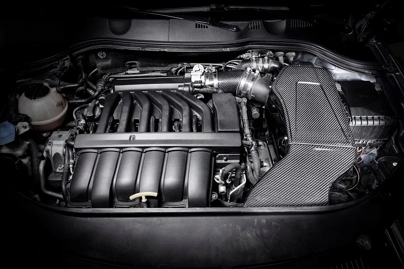 High Quality 08-10 Cold air Intake System Suitable for Volkswagen Passat R36 3.6L Dry Carbon Fiber Cold air Intake System