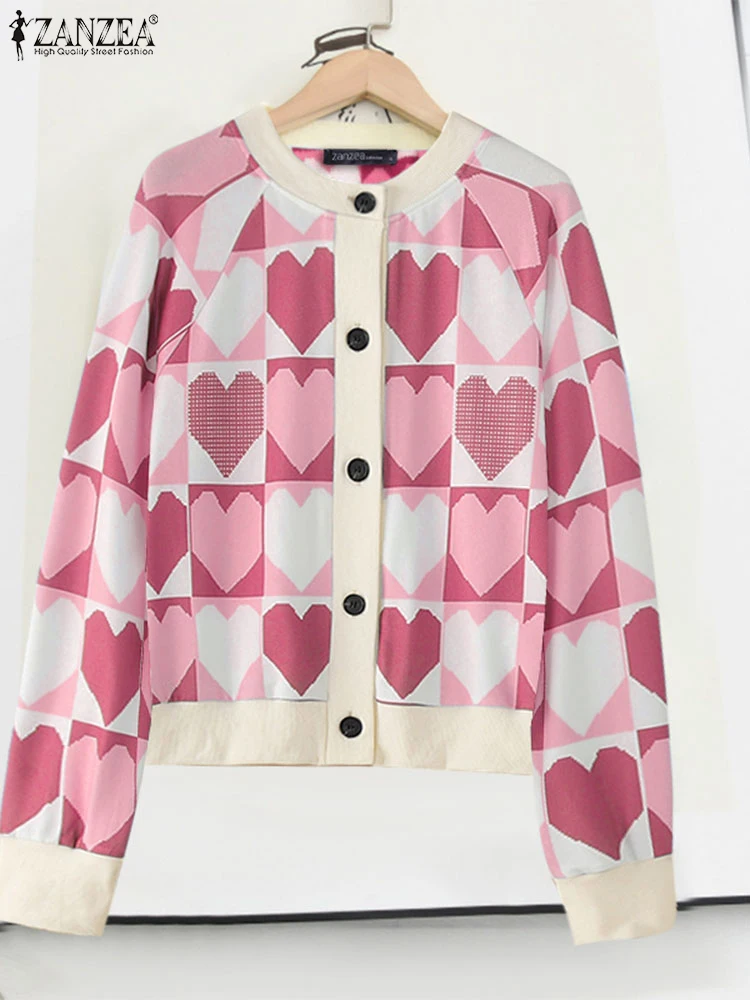 ZANZEA Women Fashion Terry Sweatshirts Heart-Printing Cardigan Tops Casual 2025 Spring Long Sleeve O-Neck Button Up Shirts
ZANZEA Women Fashion Terry Sweatshirts Heart-Printing Cardigan Tops Casual 2025 Spring Long Sleeve O-Neck Button Up Shirts