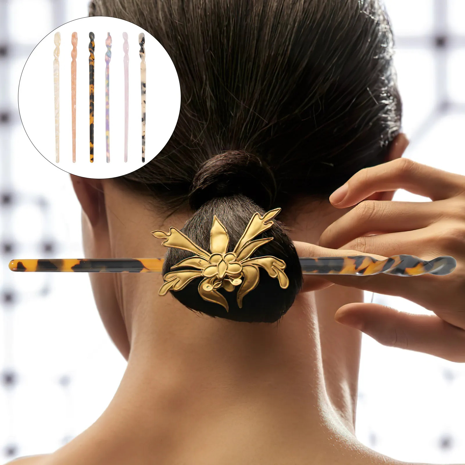 6Pcs Hair Chopstick Vintage Metal Hairpin for Women Hair Bun Styling Accessories Party Wedding Prom Hairpin for Women
6Pcs Hair Chopstick Vintage Metal Hairpin for Women Hair Bun Styling Accessories Party Wedding Prom Hairpin for Women