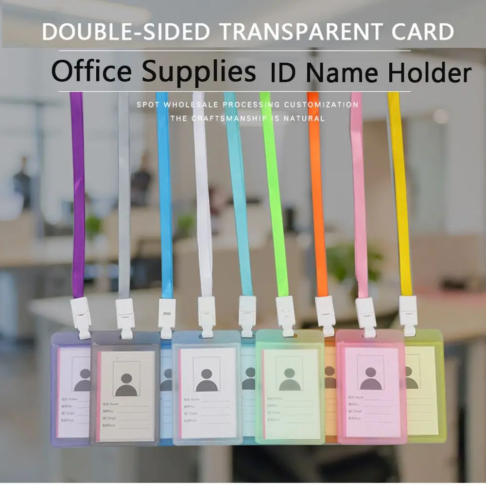 Protector Cover Student Card Cover Name Tags ID Name Holder Business Work Card Double Sided Transparent Bus Credit Card Holder
Protector Cover Student Card Cover Name Tags ID Name Holder Business Work Card Double Sided Transparent Bus Credit Card Holder