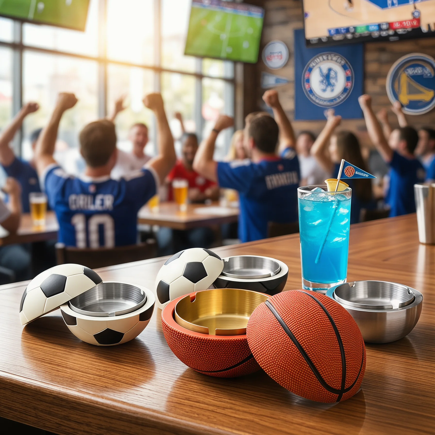 Basketball & Soccer Football Ashtray with Lid, Stainless Steel Bowl, Windproof & Easy to Clean, Gift for Dad, Men & Sports Fans
Basketball & Soccer Football Ashtray with Lid, Stainless Steel Bowl, Windproof & Easy to Clean, Gift for Dad, Men & Sports Fans