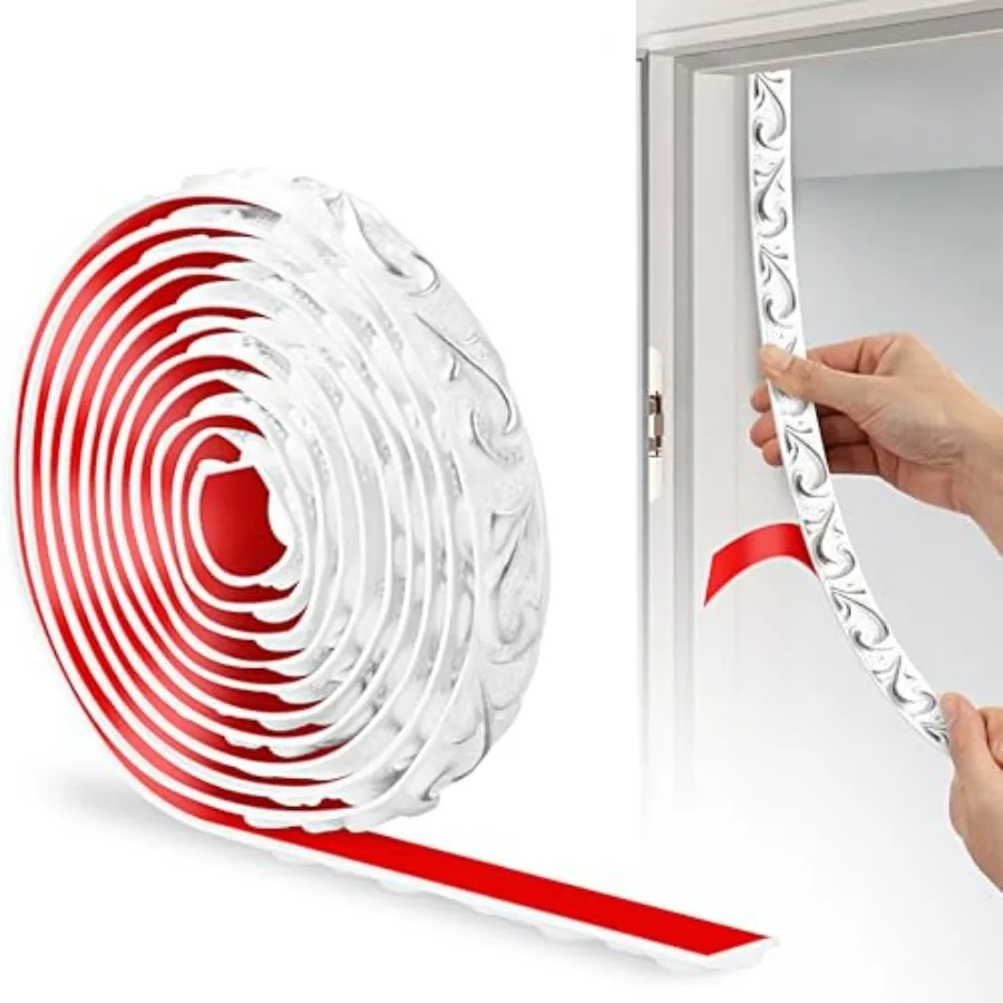 PVC Moldings Trim,,3D Wallpaper Border, Coving for Ceilings, Flexible Ceiling Moulding Trim for Mirror Edge, TV Background Wall
PVC Moldings Trim,,3D Wallpaper Border, Coving for Ceilings, Flexible Ceiling Moulding Trim for Mirror Edge, TV Background Wall