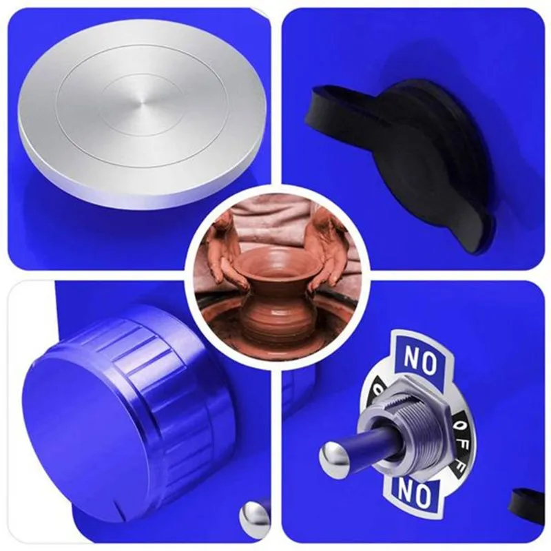 Pottery Wheel Mini 2 Turntables Forming Machine Adjustable Speed Detachable Basin EU Plug
Pottery Wheel Mini 2 Turntables Forming Machine Adjustable Speed Detachable Basin EU Plug