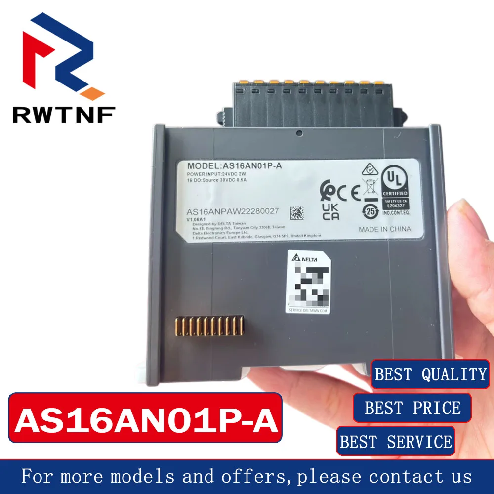 Brand New Genuine AS16AN01P-A Delta Programmable Logic Controller (PLC),100% original warehouse stock
Brand New Genuine AS16AN01P-A Delta Programmable Logic Controller (PLC),100% original warehouse stock