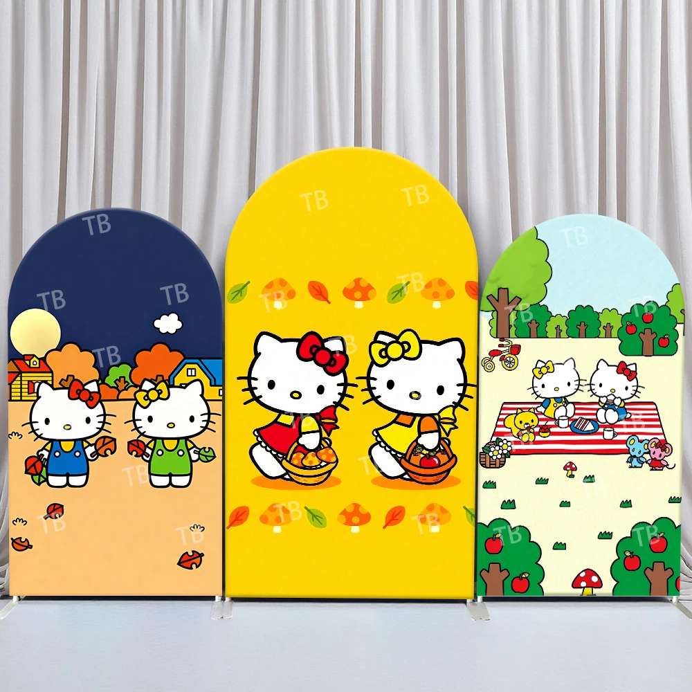 Фон-арка Sanrio Hello Kitty в стиле осеннего пикника: теплая праздничная сцена для детского дня рождения, фотозоны на бэби-шауэр
Фон-арка Sanrio Hello Kitty в стиле осеннего пикника: теплая праздничная сцена для детского дня рождения, фотозоны на бэби-шауэр