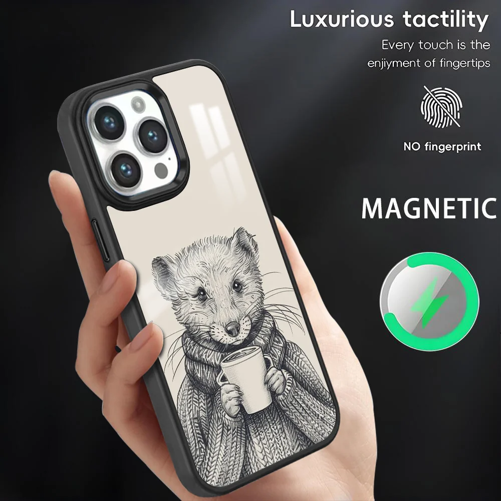Cute cartoon animal sketch Phone Case For iPhone 16 15 14 13 12 11 Pro Max Plus Mini Magnetic Magsafe Wireless Charging Cover
Cute cartoon animal sketch Phone Case For iPhone 16 15 14 13 12 11 Pro Max Plus Mini Magnetic Magsafe Wireless Charging Cover