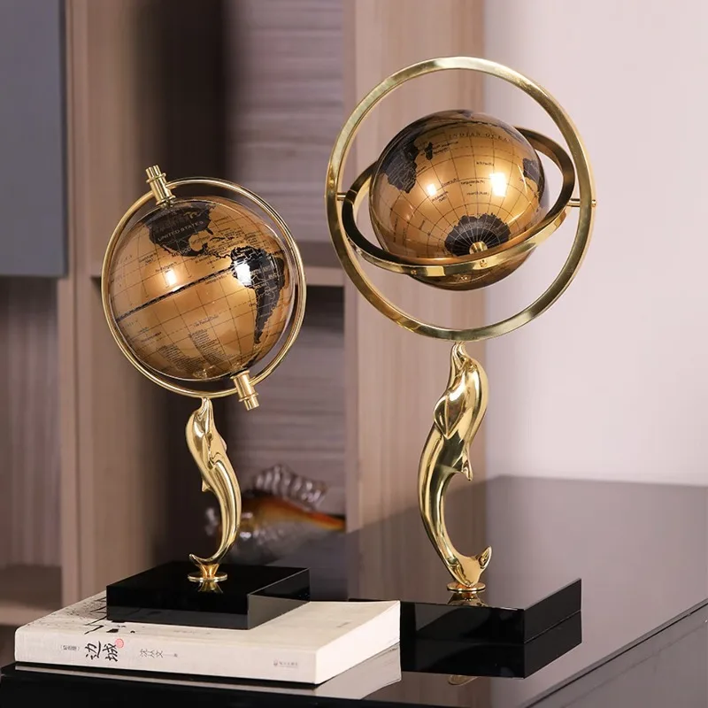 Office high-end globe copper ornaments, handicrafts light luxury high-end
Office high-end globe copper ornaments, handicrafts light luxury high-end