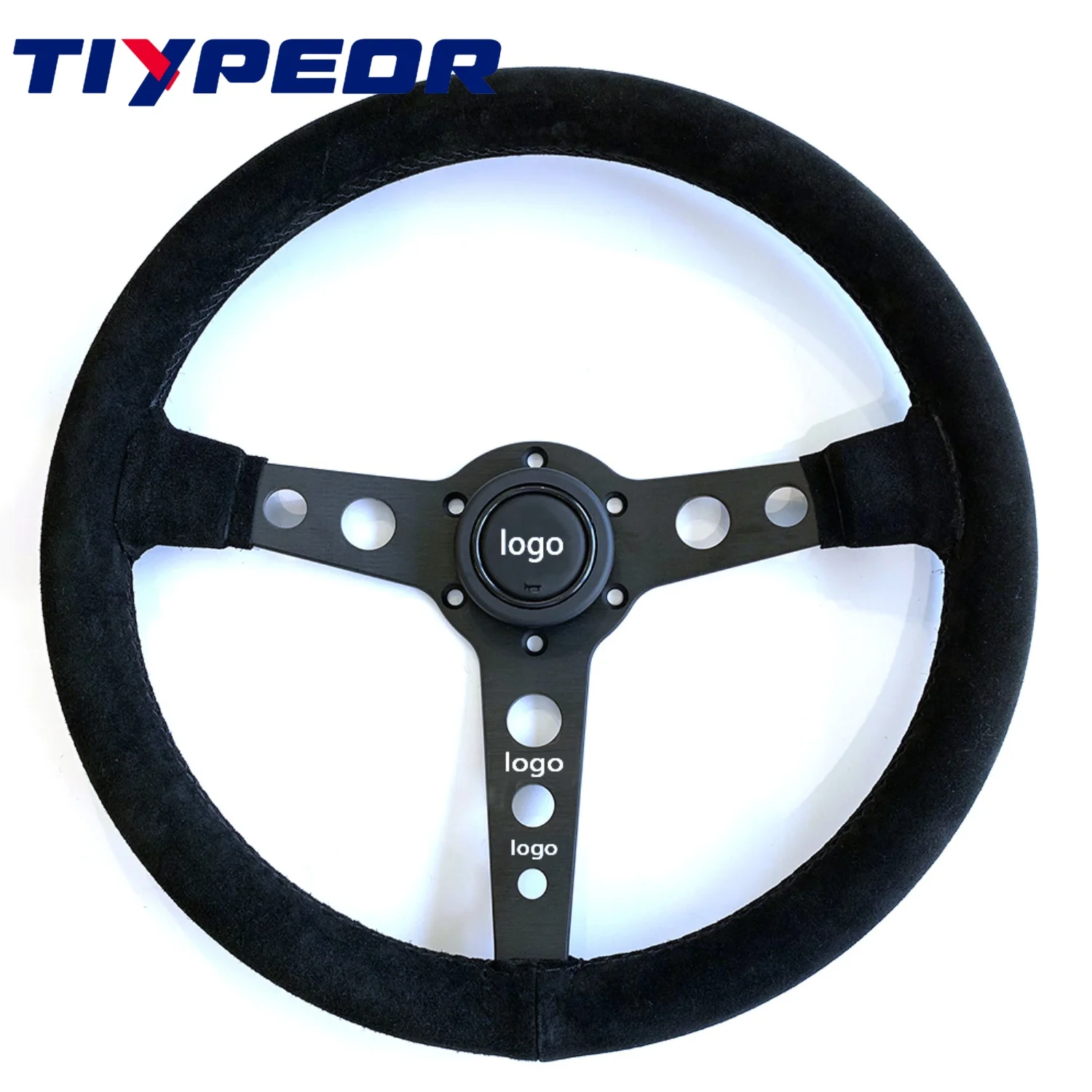 Tiypeor high-quality velour leather 14 inch 350 Steering Wheel Racing Sports Steering Wheel with Accessories
Tiypeor high-quality velour leather 14 inch 350 Steering Wheel Racing Sports Steering Wheel with Accessories