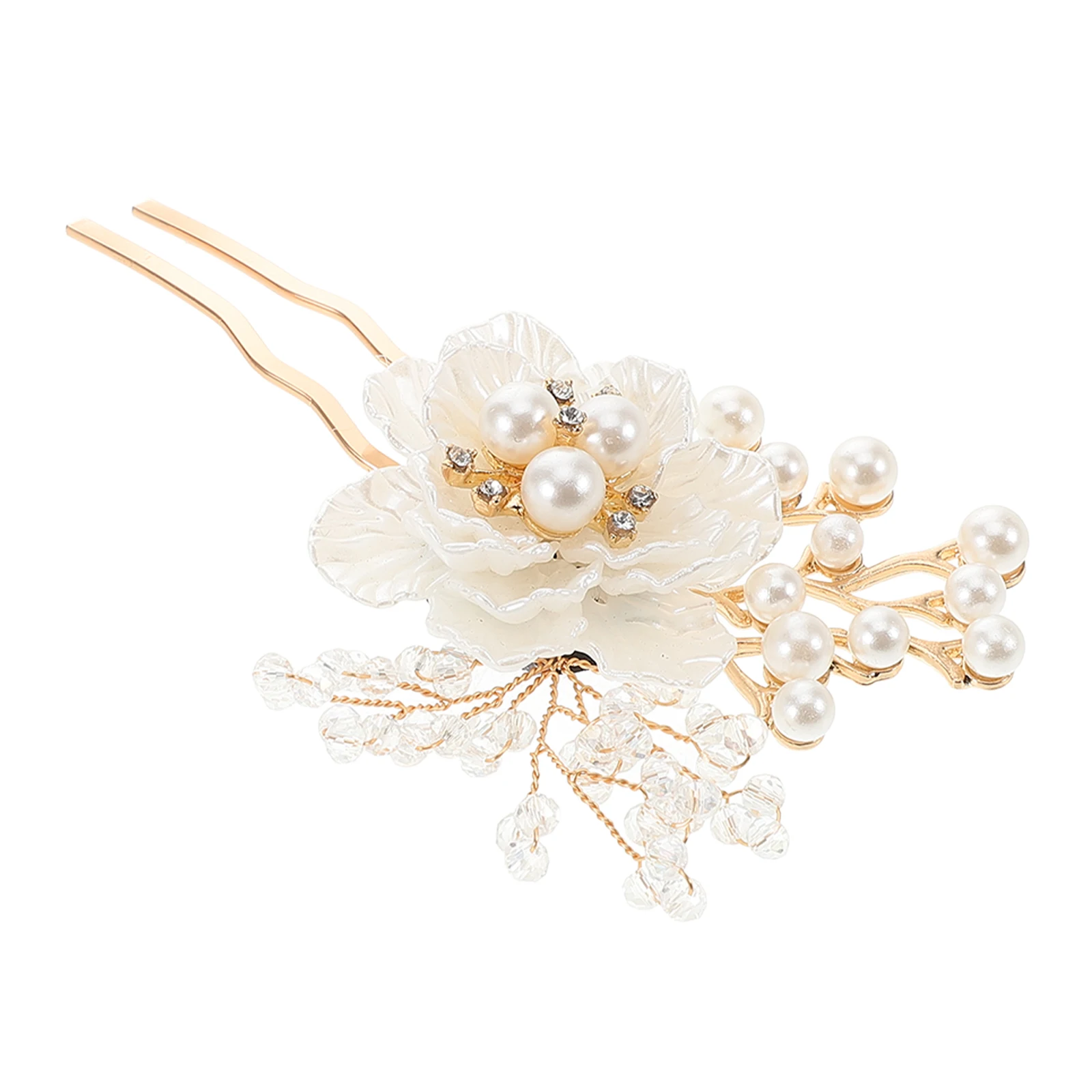 Pearl Flower Hairpin Bridal Accessories U Shape Claw Clips Zinc Alloy Wedding Hair Pieces For Brides Prom Hairpins
Pearl Flower Hairpin Bridal Accessories U Shape Claw Clips Zinc Alloy Wedding Hair Pieces For Brides Prom Hairpins