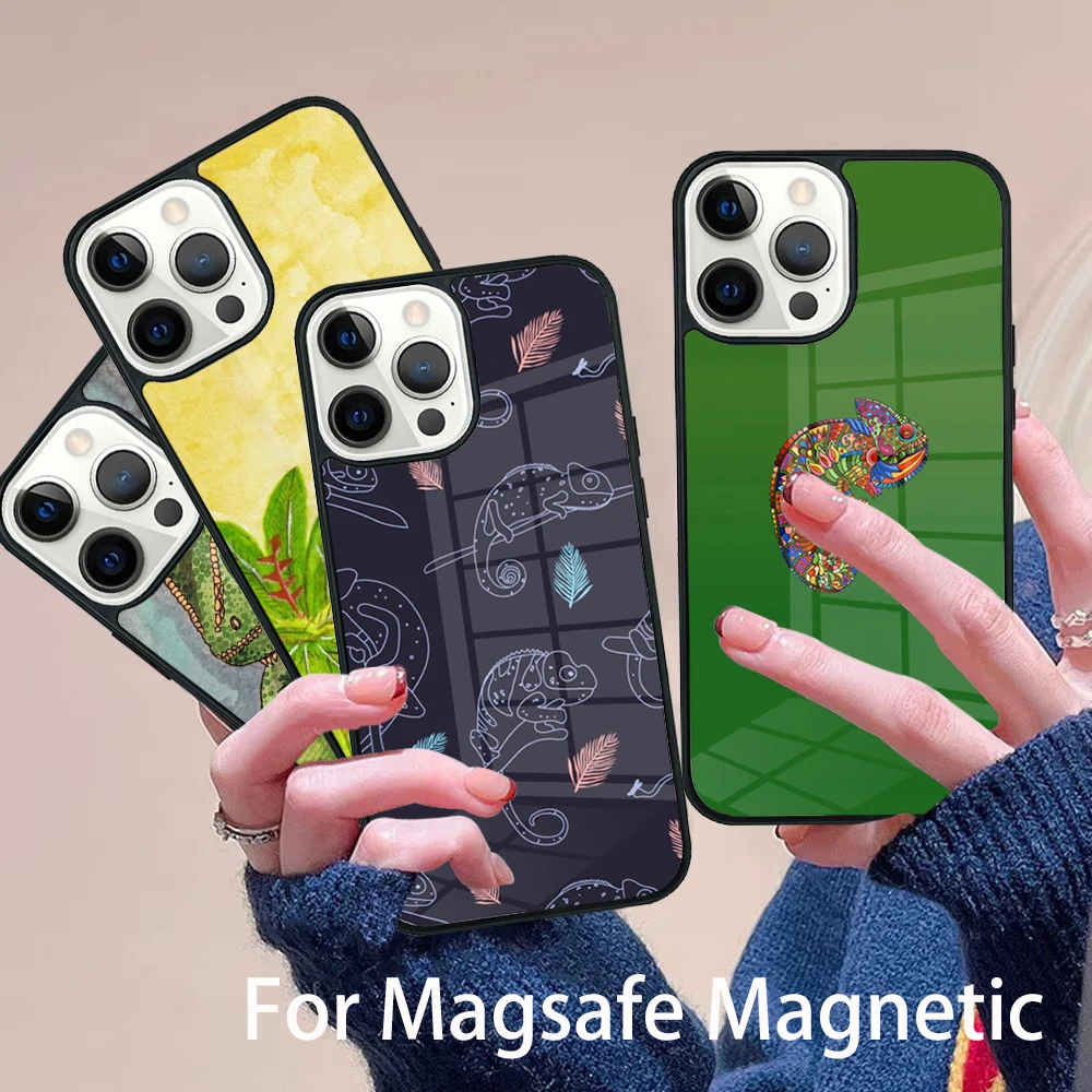 animal Chameleon Phone Case Magesafe Magnetic Wireless Charge Cover For IPhone 16 11 12 13 14 15 Pro Max Plus Mini
animal Chameleon Phone Case Magesafe Magnetic Wireless Charge Cover For IPhone 16 11 12 13 14 15 Pro Max Plus Mini