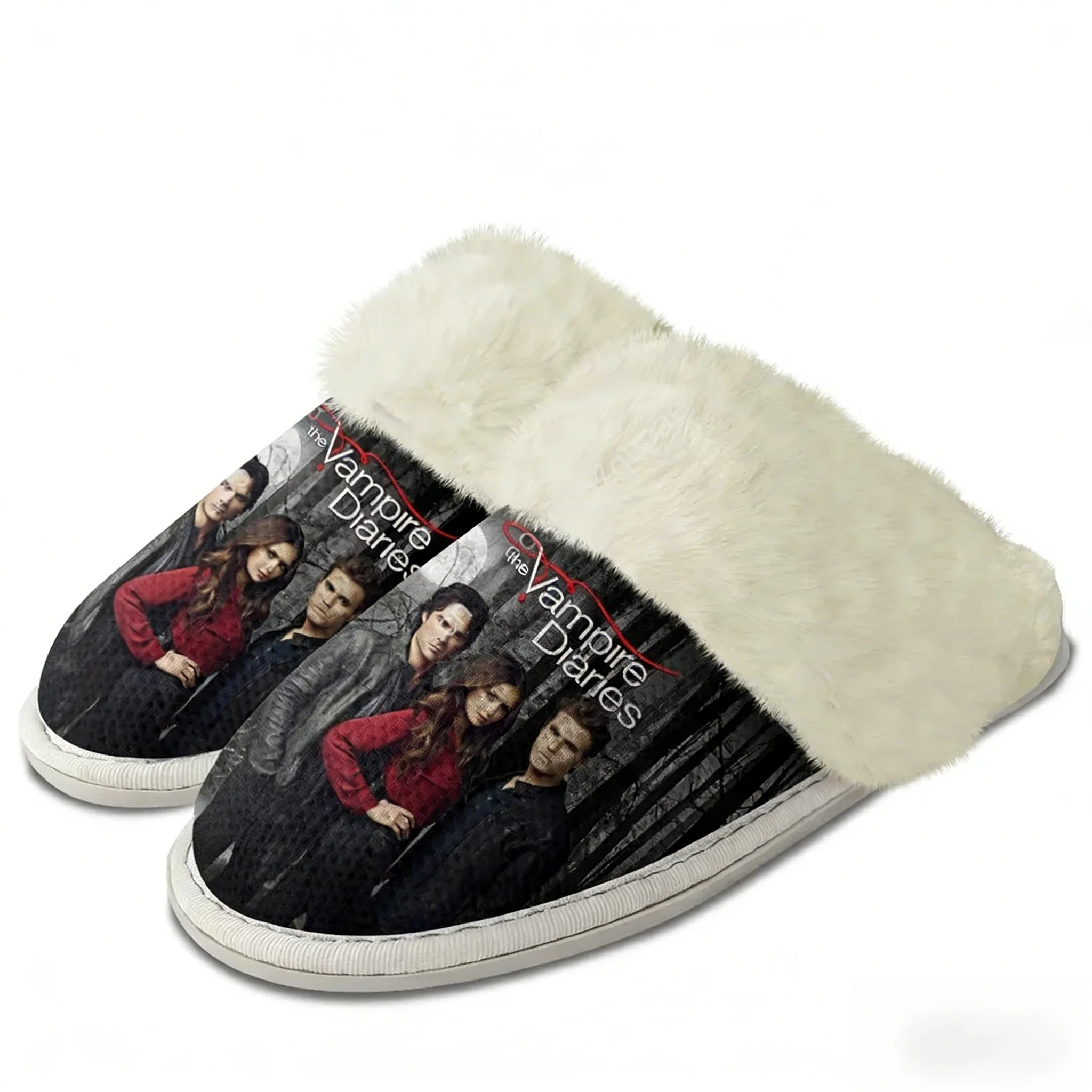 Плюшевые тапочки «Дневники вампира»: теплые, дышащие, легкие, хлопковые, для дома, унисекс (Дэймон Сальваторе)
Плюшевые тапочки «Дневники вампира»: теплые, дышащие, легкие, хлопковые, для дома, унисекс (Дэймон Сальваторе)