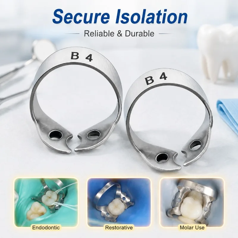 Dental Rubber Dam Clamp Stainless Steel Endodontic Restorative Barrier Clip Frame Holder for Molar Teeth Oral Care
Dental Rubber Dam Clamp Stainless Steel Endodontic Restorative Barrier Clip Frame Holder for Molar Teeth Oral Care