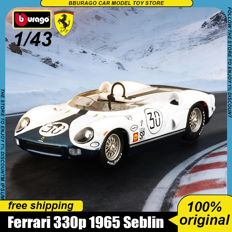 New In Stock Bburago 1:43 Ferrari 330p 1965 Seblin 12-H Racing Champion Alloy Miniature Diecast Model Ferrari Car Model Toy Gift
New In Stock Bburago 1:43 Ferrari 330p 1965 Seblin 12-H Racing Champion Alloy Miniature Diecast Model Ferrari Car Model Toy Gift